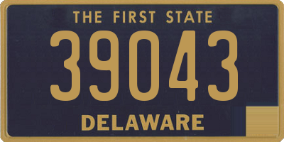 DE license plate 39043