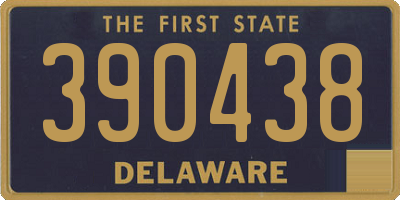 DE license plate 390438