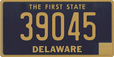 DE license plate 39045