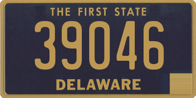 DE license plate 39046
