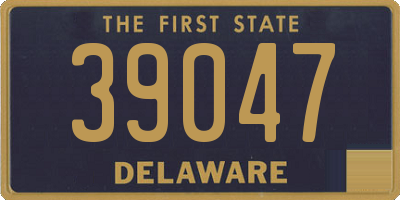 DE license plate 39047