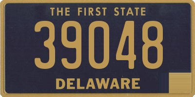 DE license plate 39048