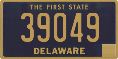 DE license plate 39049