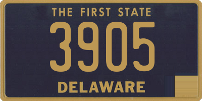 DE license plate 3905