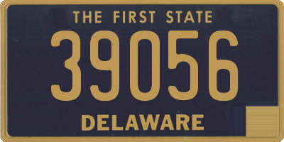 DE license plate 39056