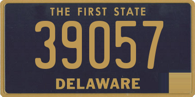 DE license plate 39057