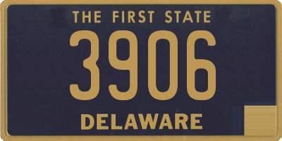 DE license plate 3906