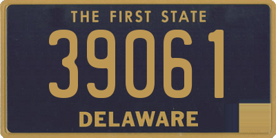 DE license plate 39061