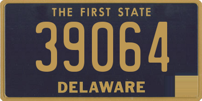 DE license plate 39064