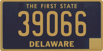 DE license plate 39066