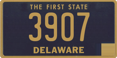 DE license plate 3907