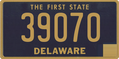 DE license plate 39070
