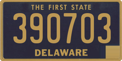 DE license plate 390703