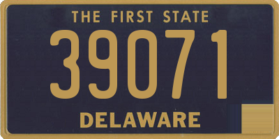 DE license plate 39071
