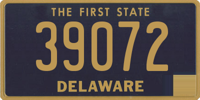 DE license plate 39072