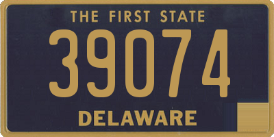 DE license plate 39074