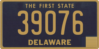 DE license plate 39076