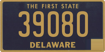 DE license plate 39080
