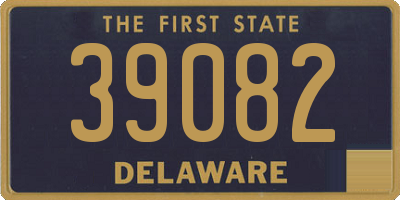 DE license plate 39082