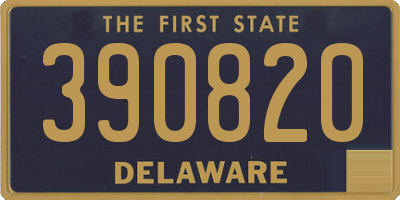 DE license plate 390820