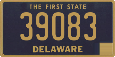 DE license plate 39083
