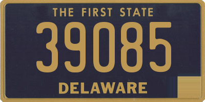 DE license plate 39085