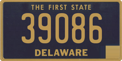 DE license plate 39086