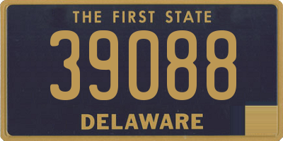 DE license plate 39088