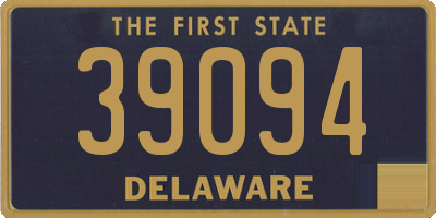 DE license plate 39094