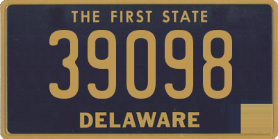 DE license plate 39098