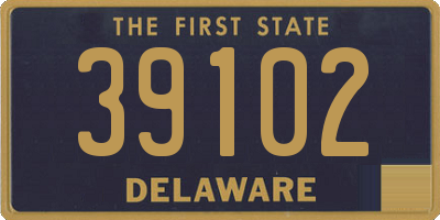 DE license plate 39102