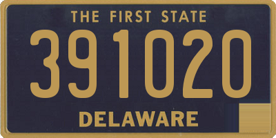 DE license plate 391020
