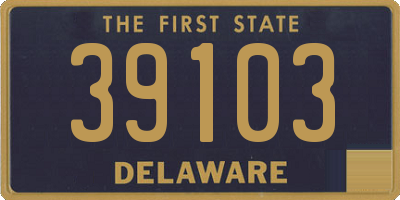 DE license plate 39103