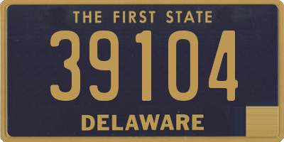 DE license plate 39104