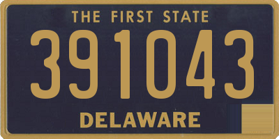 DE license plate 391043