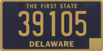 DE license plate 39105