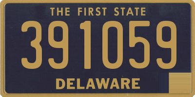 DE license plate 391059