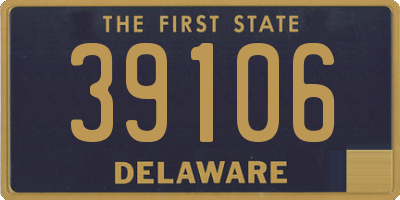 DE license plate 39106