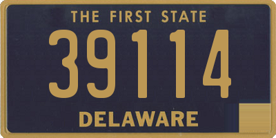 DE license plate 39114