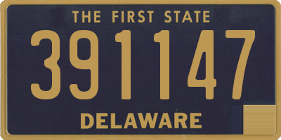 DE license plate 391147