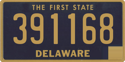 DE license plate 391168