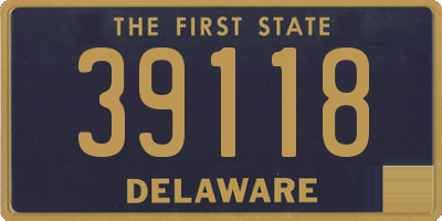 DE license plate 39118