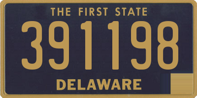 DE license plate 391198