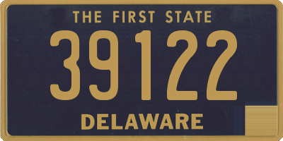 DE license plate 39122