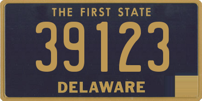 DE license plate 39123