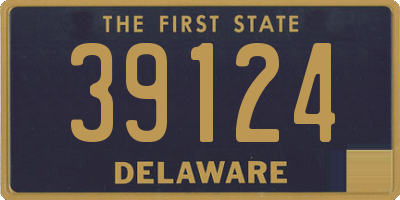 DE license plate 39124