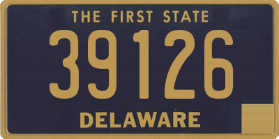 DE license plate 39126