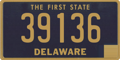 DE license plate 39136