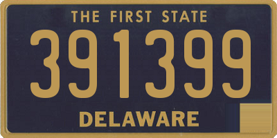 DE license plate 391399