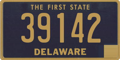 DE license plate 39142